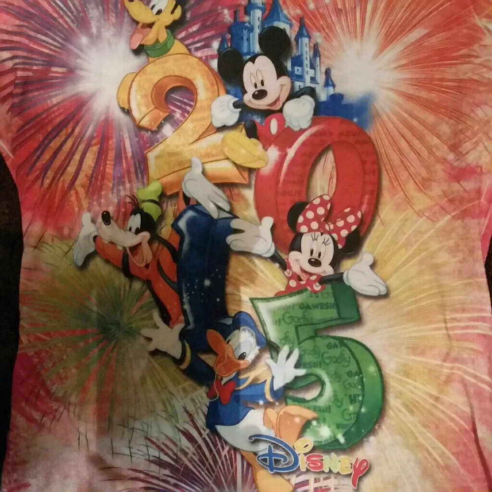 Vintage 2005 Disney shirt,bright colors, M 7/9 - Picture 5 of 8